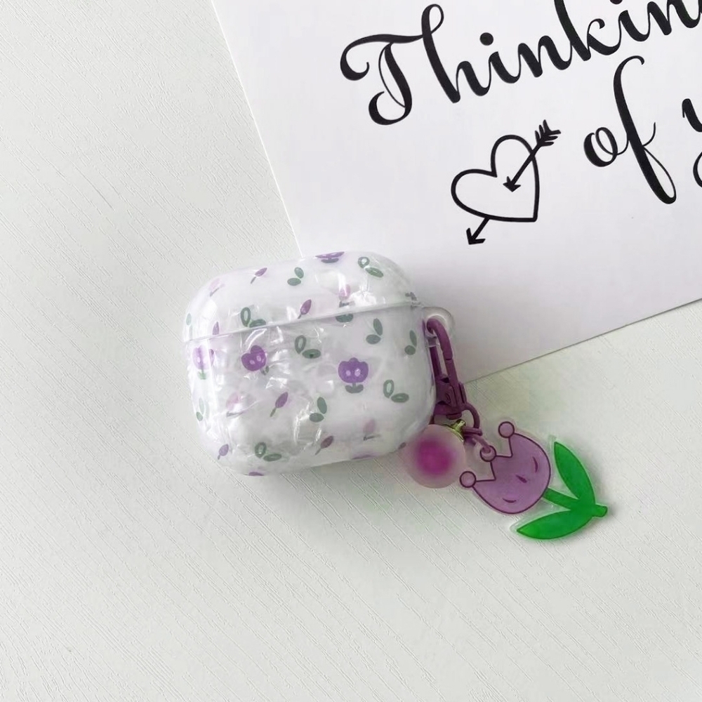 Airpods Case, Airpods Pro Case, Airpods 3rd Gen Case Pearl Flowers